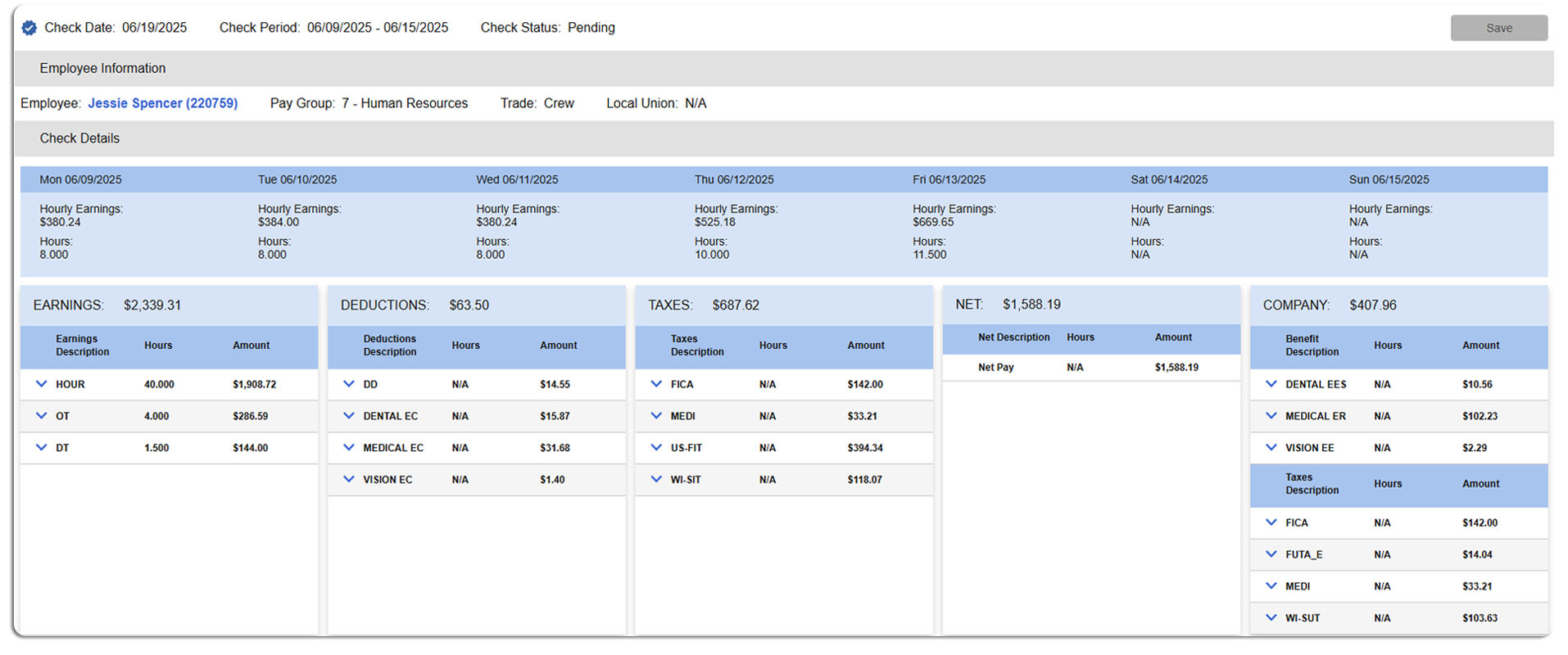 Sage Intacct Construction Payroll
